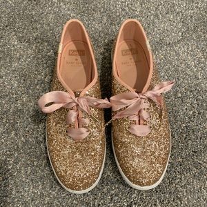 keds x kate spade new york glitter sneakers